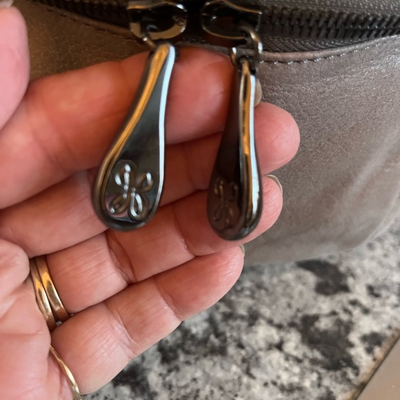 HOBO Stream Convertible Leather Backpack Titanium SO-82286 NWT - Picture 6 of 8